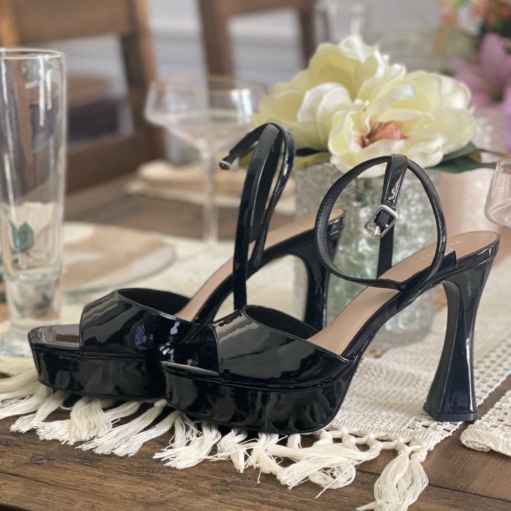 Elegant Black Platform Heels